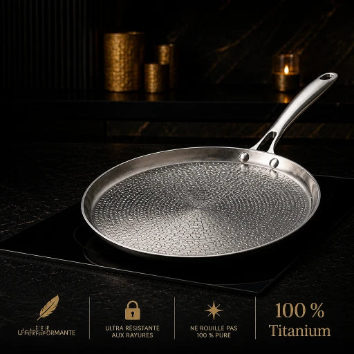 Crêpière en titane pur 28 cm